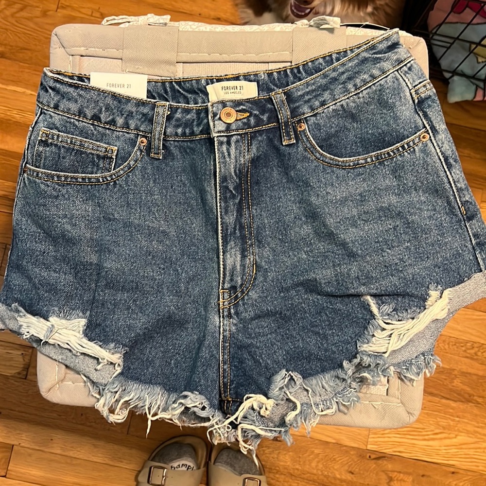 Forever 21 blue jean shorts BRAND NEW!!